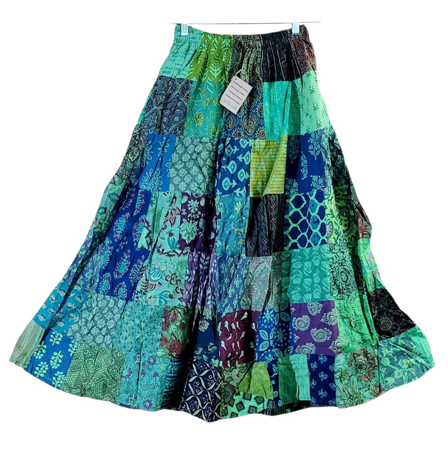 Boho Hippie Patchwork Cotton Free Size Skirts