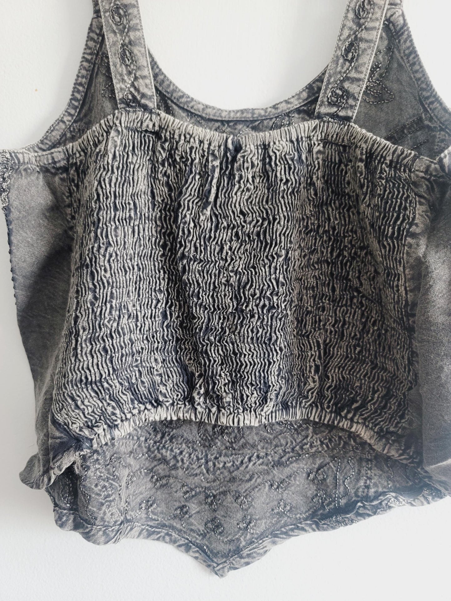 Boho Embroidered Viscose Women Top, Handcrafted, Bohemian Top