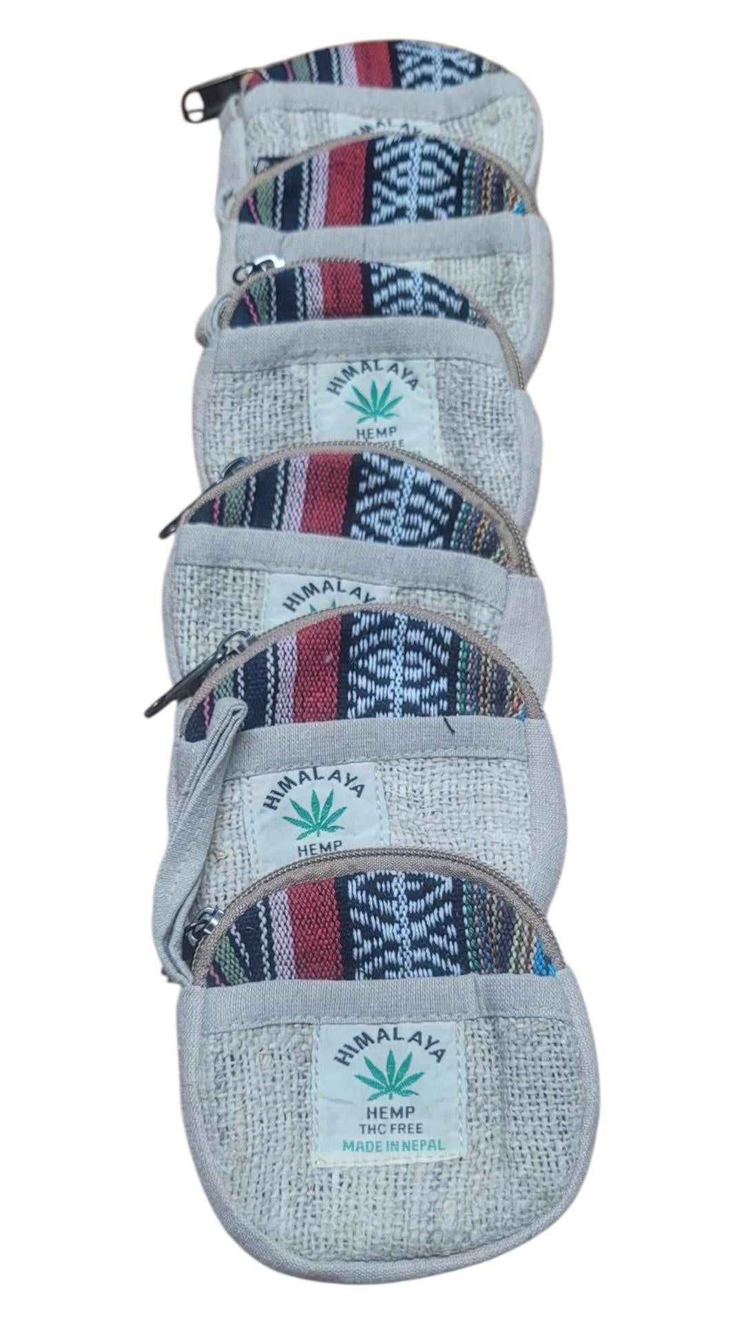 Handmade Hemp Coin Pouch: Eco Friendly Nepal Wallet