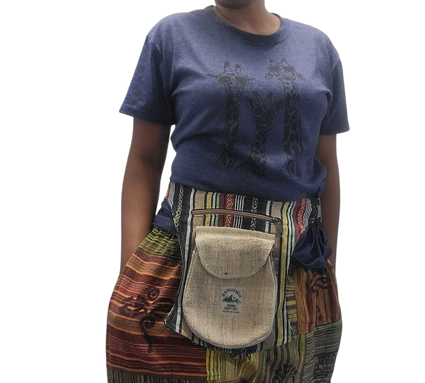 Handcrafted Hemp Fanny Pack: Eco Friendly Belt Bag