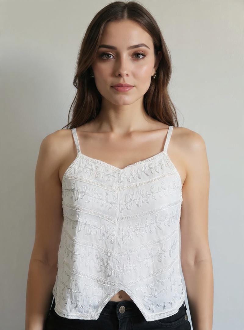 Handcrafted 100% Viscose Boho Women Top, Free Size