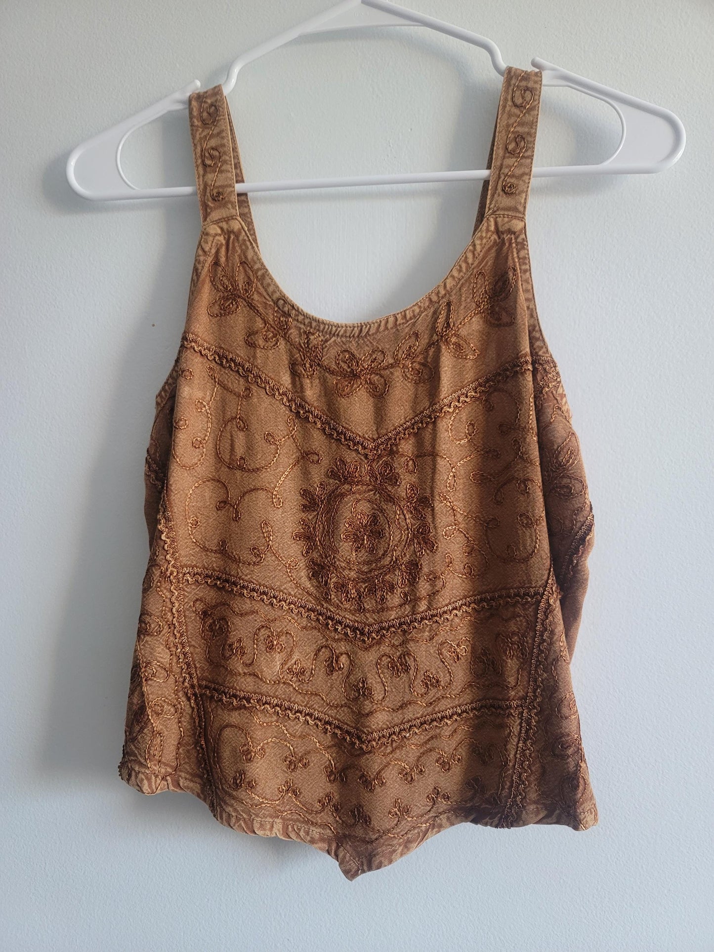 Boho Embroidered Viscose Women Top, Handcrafted, Bohemian Top