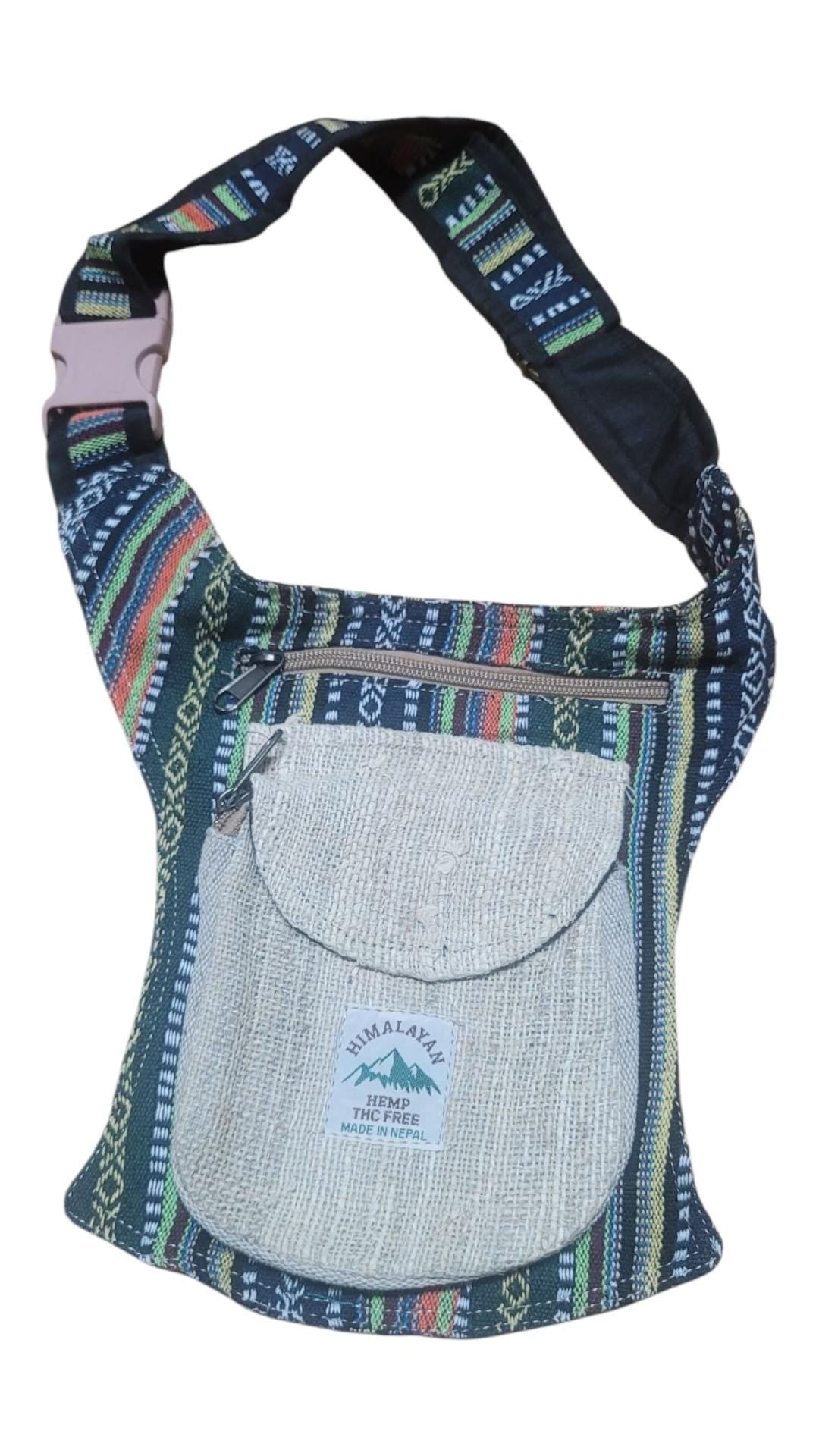 Handcrafted Hemp Fanny Pack: Eco Friendly Belt Bag