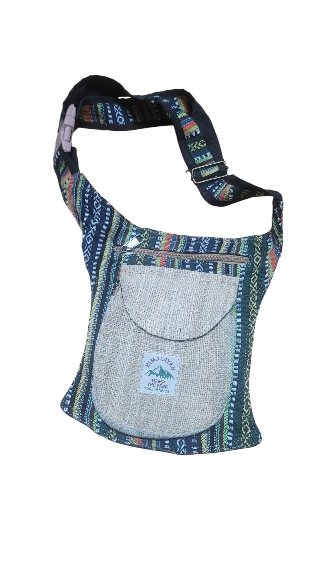 Handcrafted Hemp Fanny Pack: Eco Friendly Belt Bag