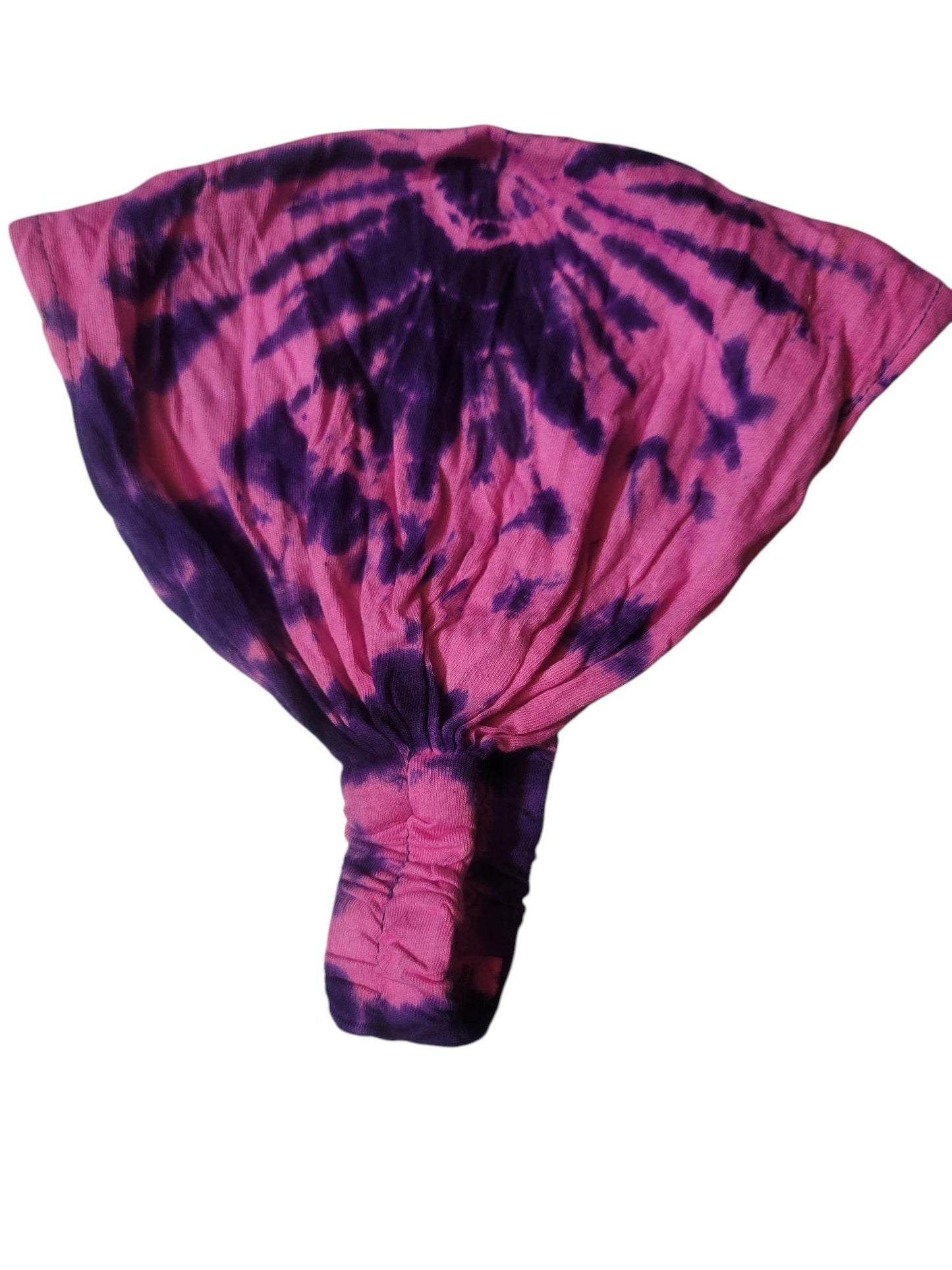 Handcrafted Tie Dye Cotton Headband: Vibrant Rainbow Boho Hippie Accessory