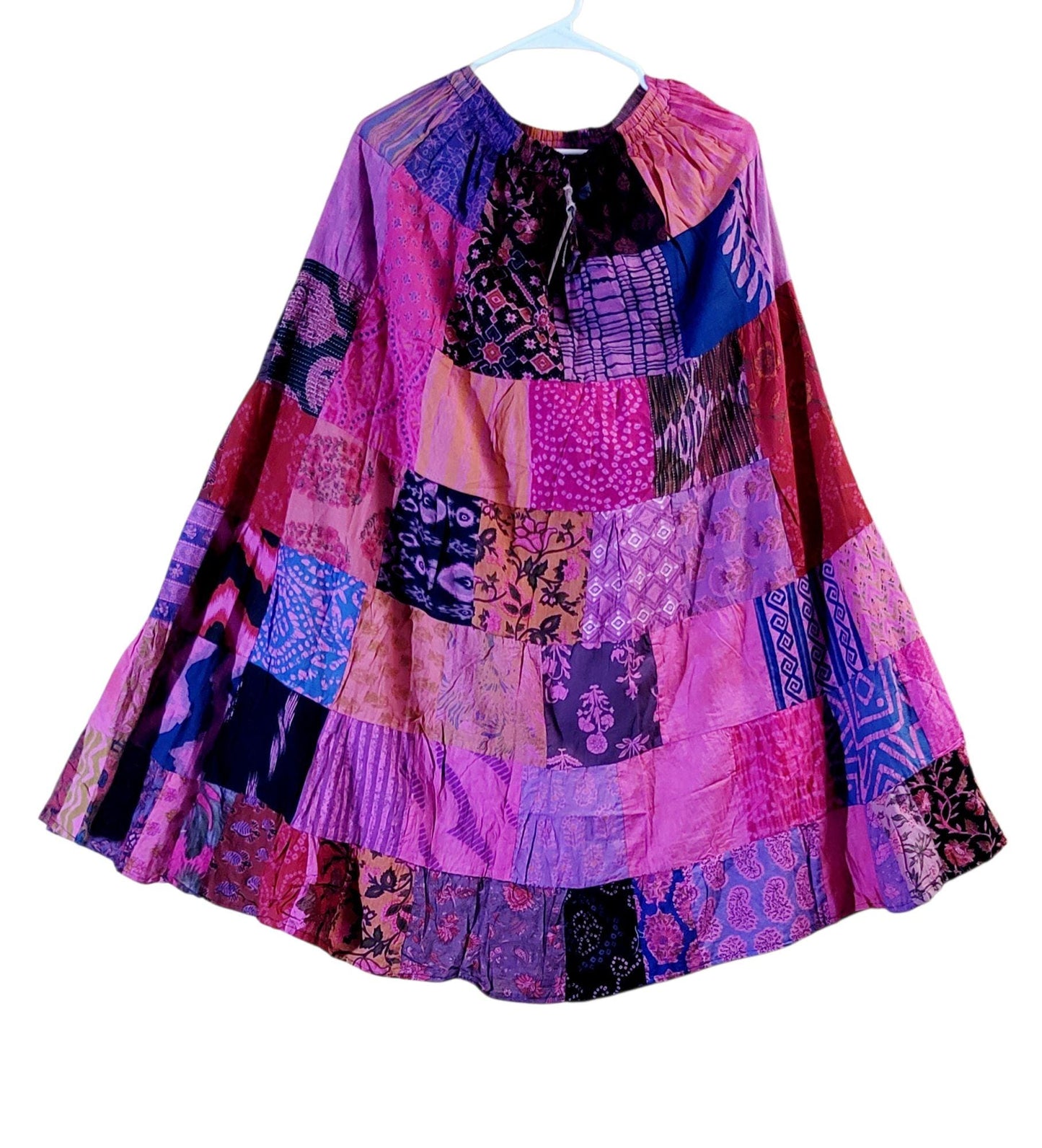 Boho Hippie Patchwork Cotton Free Size Skirts