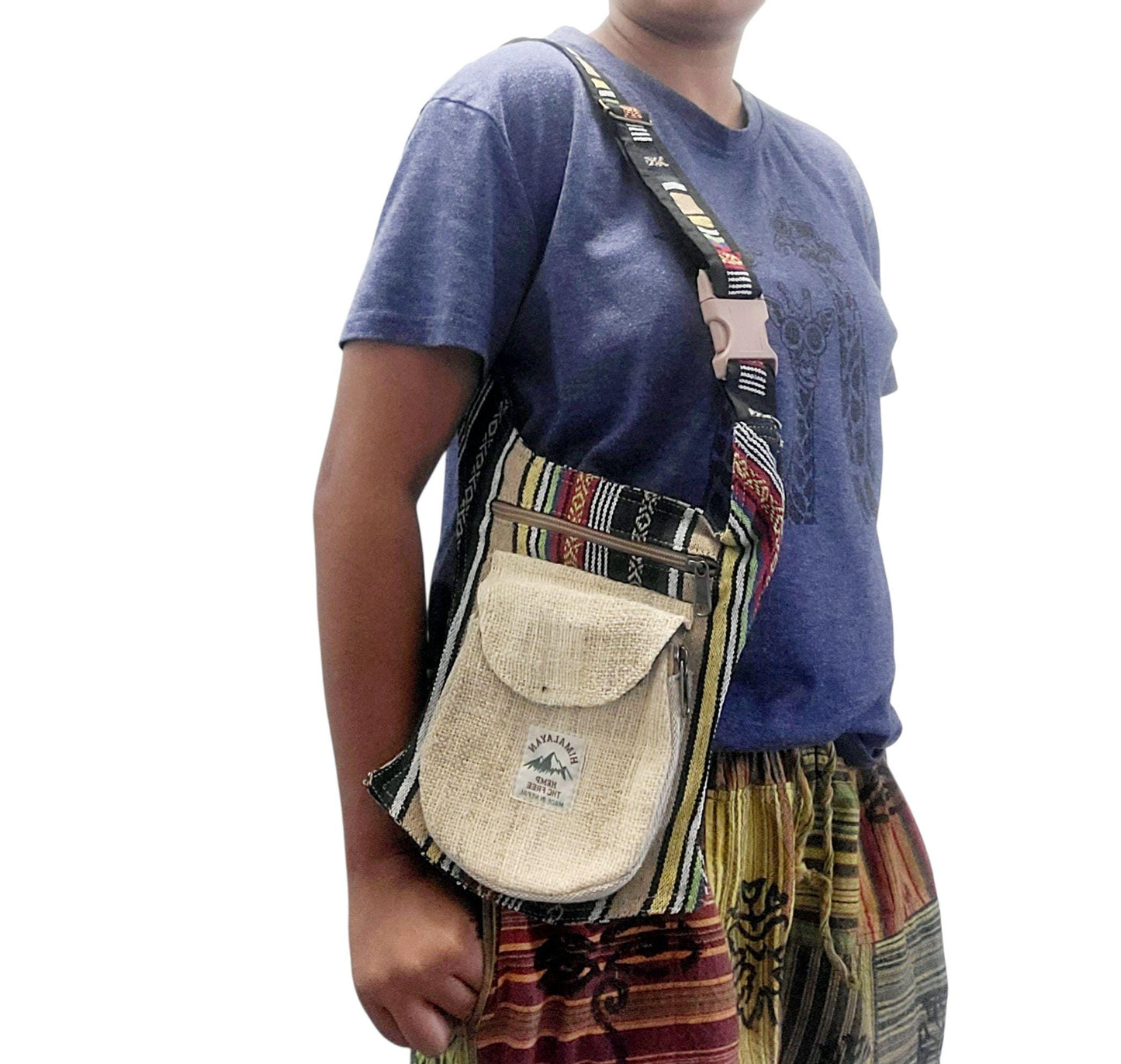 Handcrafted Hemp Fanny Pack: Eco Friendly Belt Bag
