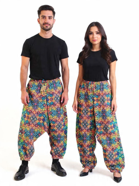 Rayon Harem Pants: Boho Hippie Style, Unisex Yoga Wear