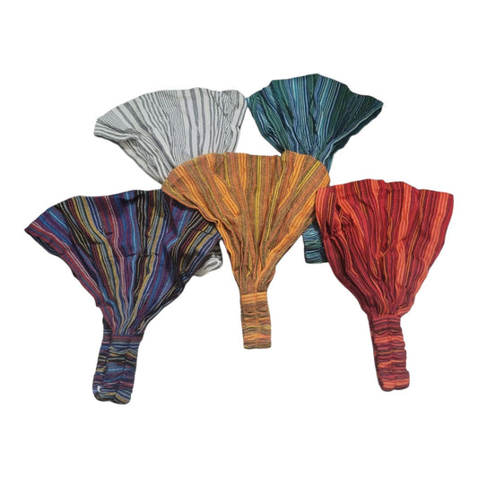Boho Stripe Cotton Headband: Handcrafted Boho Hippie Style