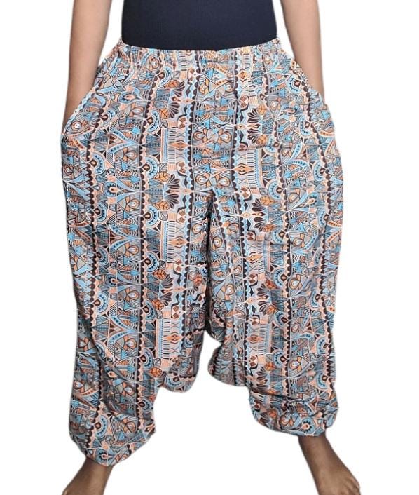 Rayon Harem Pants: Boho Hippie Style, Unisex Yoga Wear