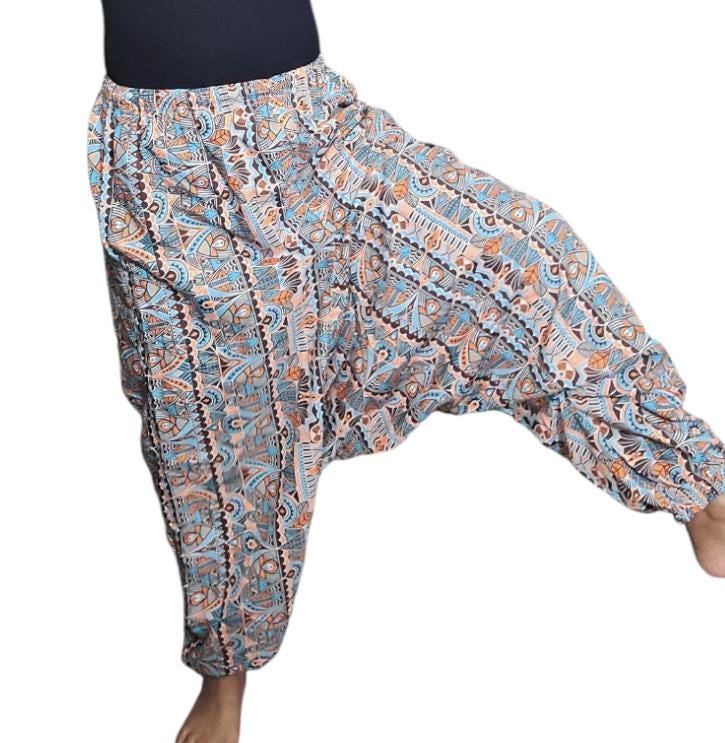 Rayon Harem Pants: Boho Hippie Style, Unisex Yoga Wear