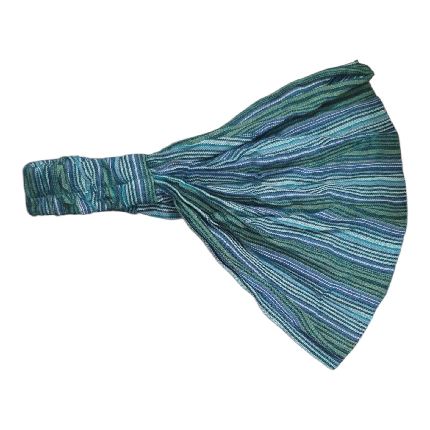 Boho Stripe Cotton Headband: Handcrafted Boho Hippie Style